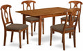 East West Furniture PSNA5-SBR-C 5 Piece Dinette Set by EastWestFurniture