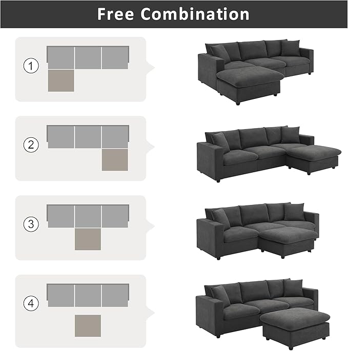 100" Modern Sectional Sofa - Image 7