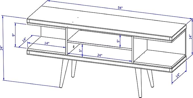 Manhattan Comfort Utopia 53.14" Freestanding Entertainment Center - Image 3