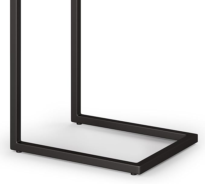 SIMPLIHOME Skyler 16-inch Wide Solid Mango/Metal Industrial C-Shaped End Table - Image 6
