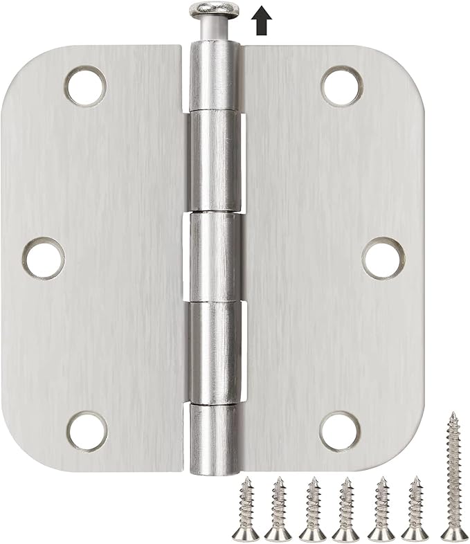 12 Pack Interior 3.5" Brushed Nickel Door Hinges by TDCHINGES