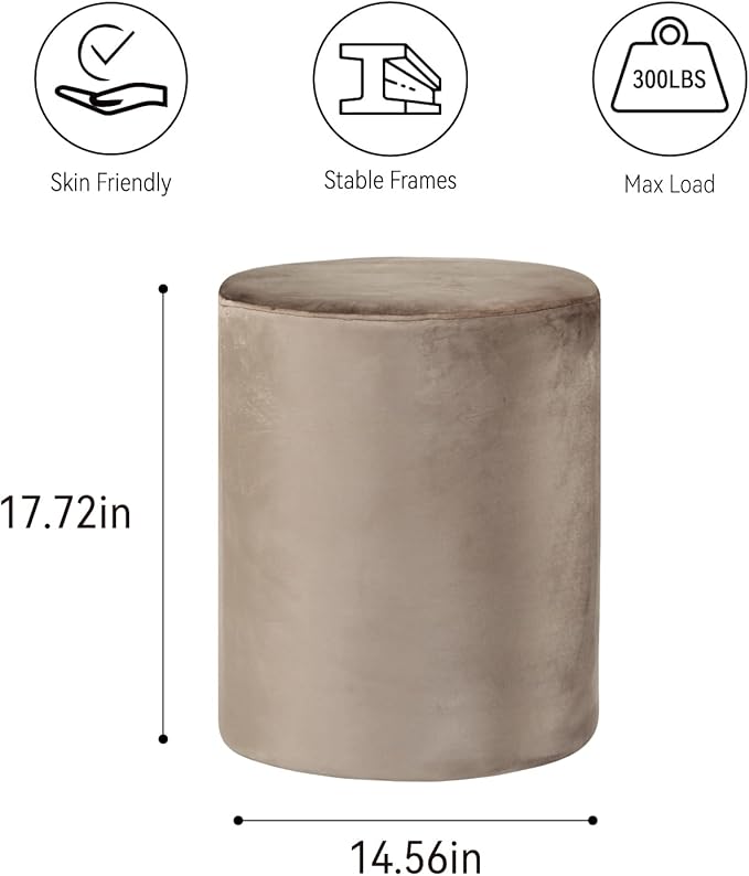 Get Set Style Modern Round Ottoman - Image 3