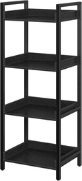 Rolanstar Bookshelf, 4-Tier Storage Rack, Narrow Corner Bookshelf, Display by Rolanstar