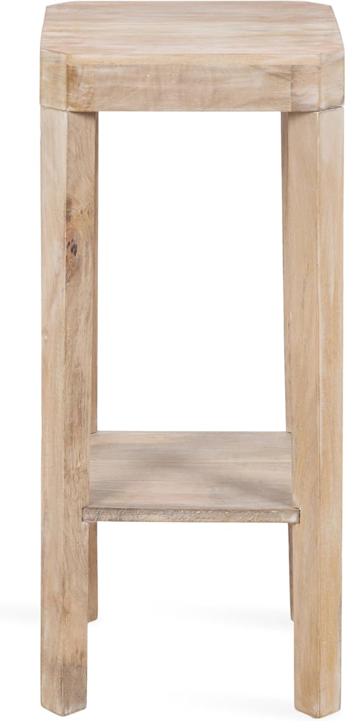 Kate and Laurel Talcott Modern Square Wood Drink Table, Light Natural, - Image 9