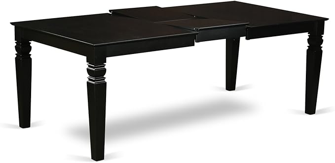 East West Furniture LGAB7-BLK-61 7 Piece Dining Table Set Consist of a - Image 4