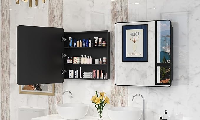 30x32 Inch Bathroom Medicine Cabinet - Image 4