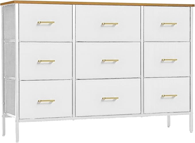 Wide TV Stand Modern TV Console, 9 Drawers Dresser by VASICAR
