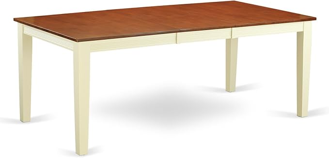East West Furniture QUNI9-WHI-W 9 Piece Dining Set Includes a Rectangle Dining - Image 5