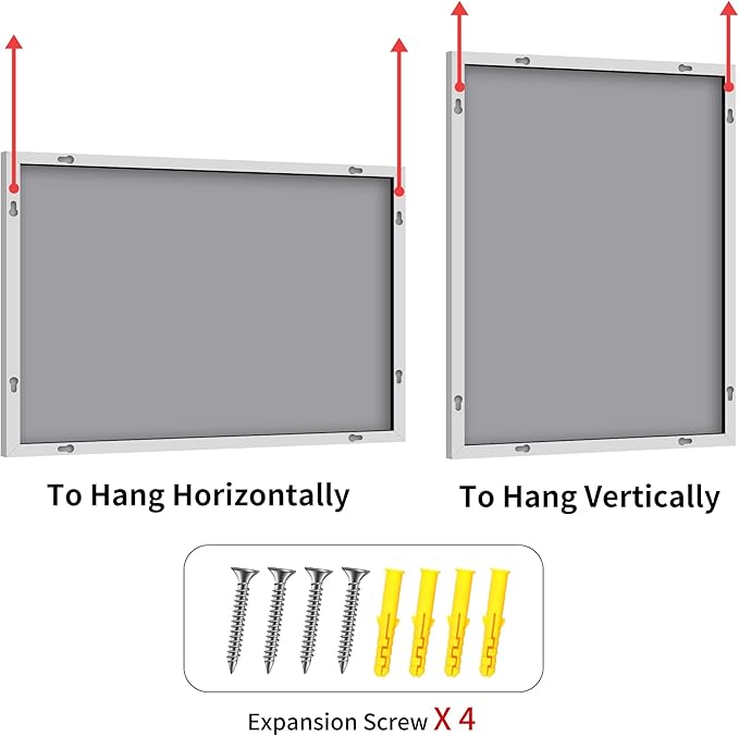YIROMAN Bathroom Mirror 48"x36", Large Brushed Silver Bathroom Mirror - Image 9