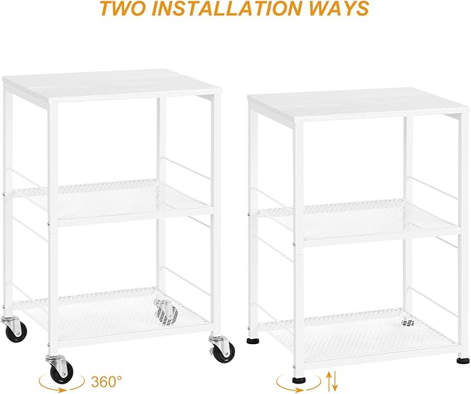 OYEAL End Table, Small Side Table Living Room, Printer Stand Sofa Table - Image 7