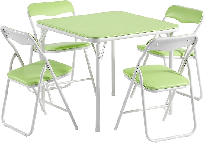 VECELO Kids Folding Activity Table and Chair Set, - Image 9