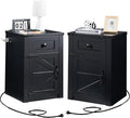 SOOWERY Nightstands Set of 2, Nightstand by SOOWERY