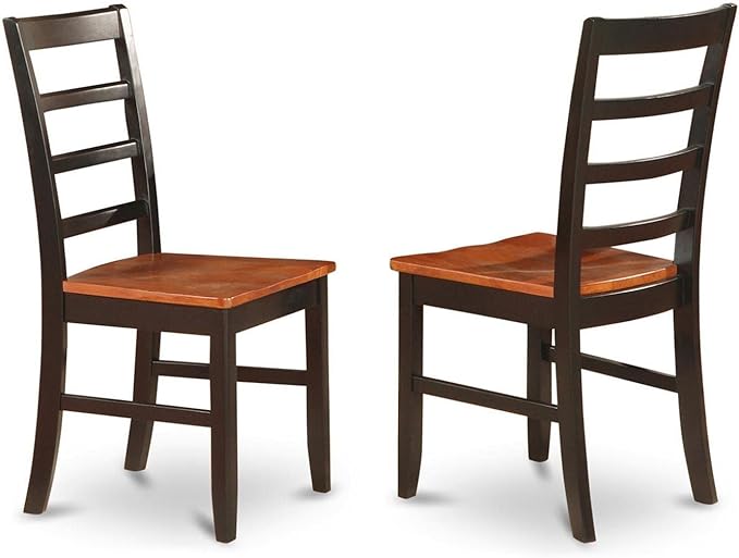 East West Furniture SUPF5-BCH-W 5 Piece Dining Set Includes a Round Dining Table - Image 3
