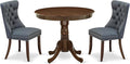East West Furniture ANDA3-AWA-13 3 Piece Kitchen Table Set Includes a Round by EastWestFurniture