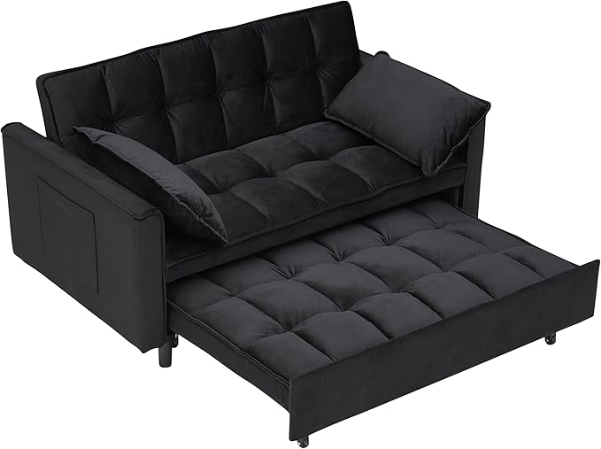 Ball & Cast 55" Convertible Sleeper Sofa Bed, Convertible Pull Out Couch - Image 10