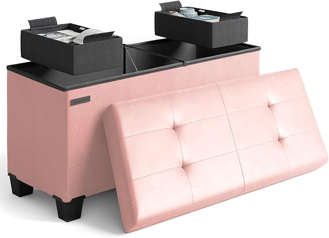 STORAGEBUD Storage Ottoman Bench by STORAGEBUD