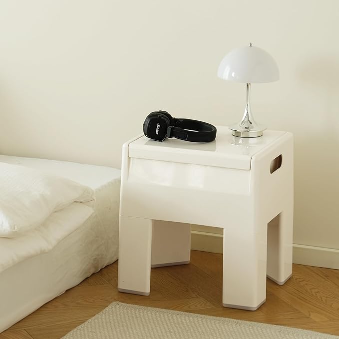Nightstand Bedside with Storage Space, Dorm and Small Spaces, Easy Assembly - Image 8