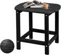 Hdpe Outdoor Adirondack Side Table, Wooden Textured, Set by Plawdlik