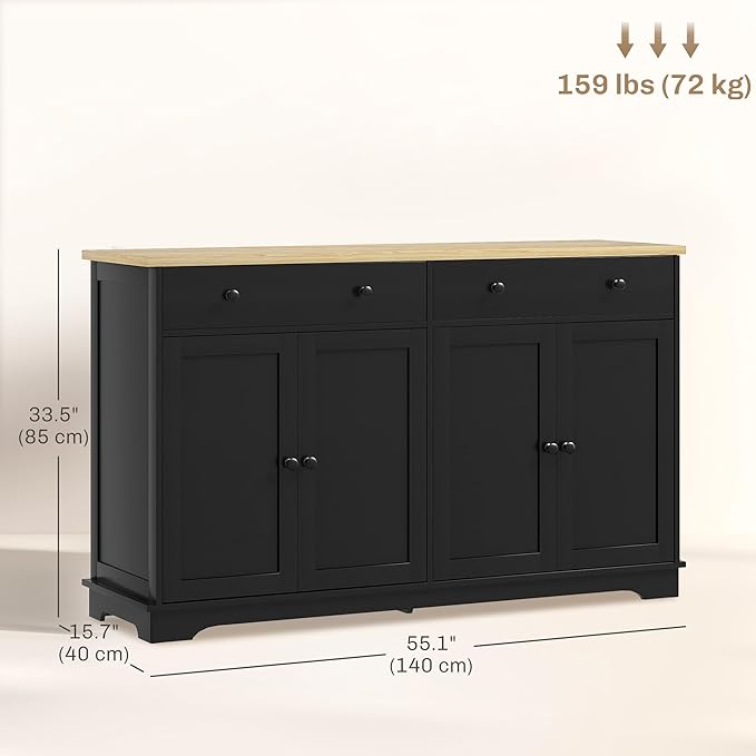 HOMCOM Sideboard Buffet Cabinet - Image 3