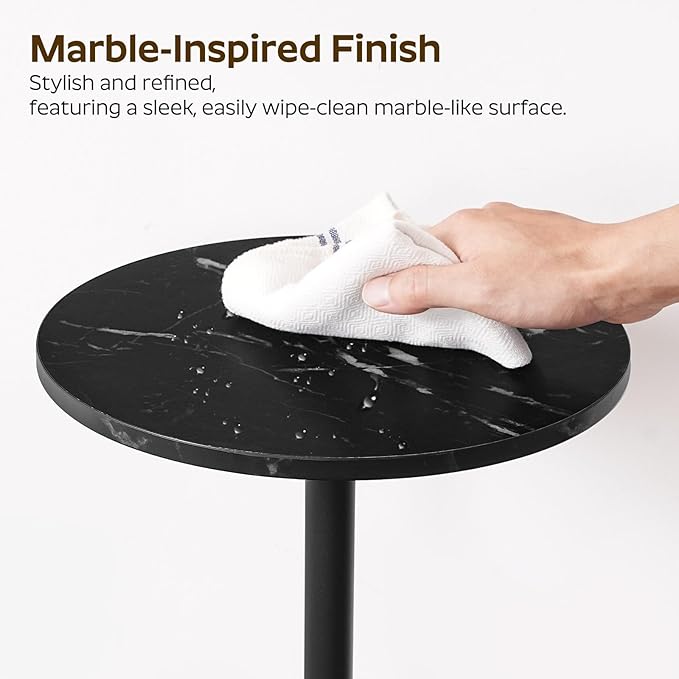 Round Side Table, Tall Drink End Table - Image 9