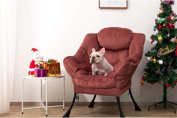 HollyHOME Modern Fabric Large Lazy Chair, Accent Oversized Comfy Reading Chair - Image 4