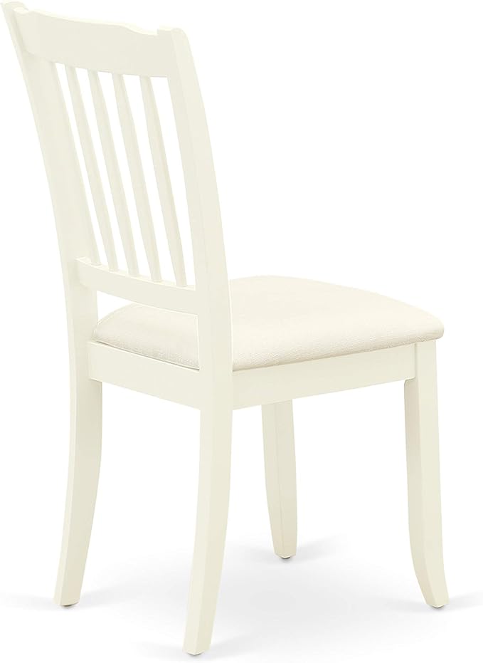 East West Furniture SUDA5-LWH-C 5 Piece Kitchen Table Set - Image 13