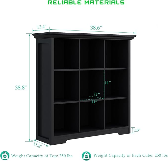 Cube Storage Bookcase with Base - Image 3