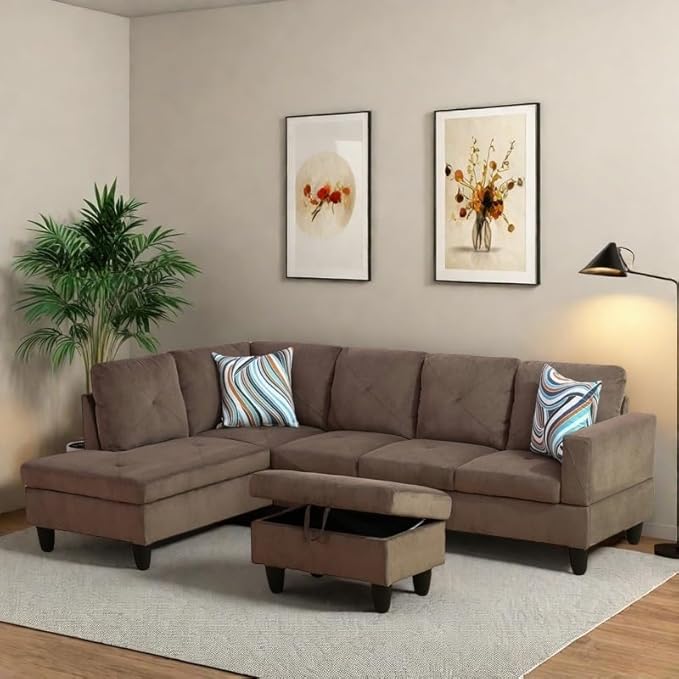 NAYSAYE L Shaped Couch, Modular Sectional Couch by NAYSAYE