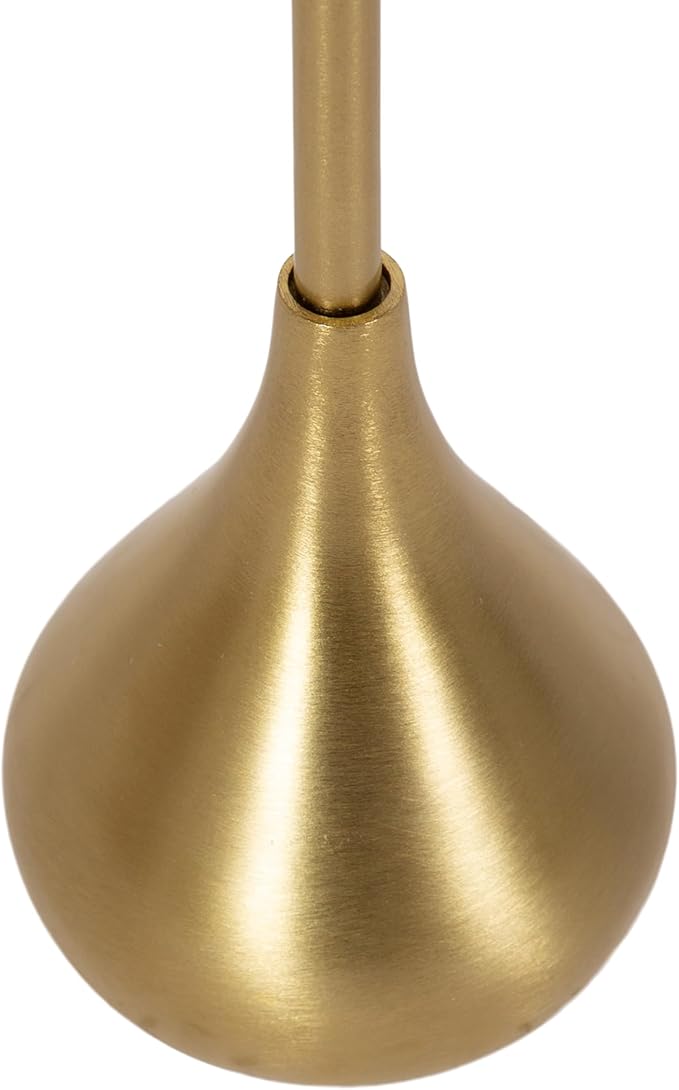 Kate and Laurel Hersi Decorative Modern Pedestal Drink Table; 7 x 7 x 20; Gold; - Image 8
