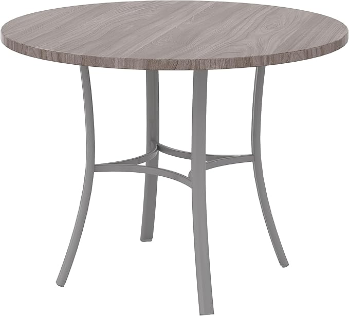 VECELO 36" Round Dining Table for 4, Wood Grain Dinette - Image 8