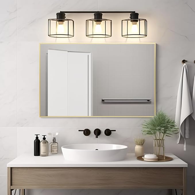 Bathroom Mirror 24"x36", Rectangle Wall Mirror Mounted, Rust-Resistant - Image 5