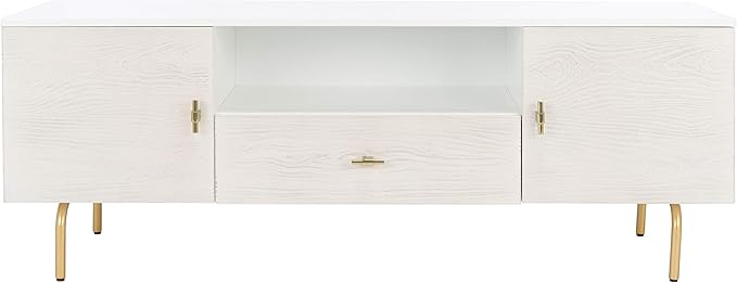 SAFAVIEH Genevieve TV Stand for up to 65" Flatscreen – White & White Washed - Image 5