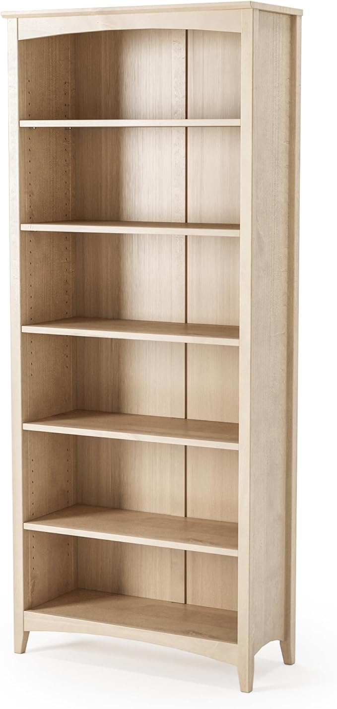 Camaflexi Shaker Style 6 Shelf Bookcase/Solid Wood / 72 inch Tall/Adjustable by Camaflexi