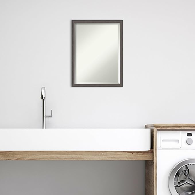 Amanti Art Silver Bathroom Mirror - Image 5