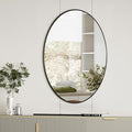 Koonmi Black Oval Bathroom Mirror, Oval Mirror by KOONMI
