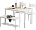 soges 4 Person Dining Table Set, 43.3 inch Kitchen Table Set by soges