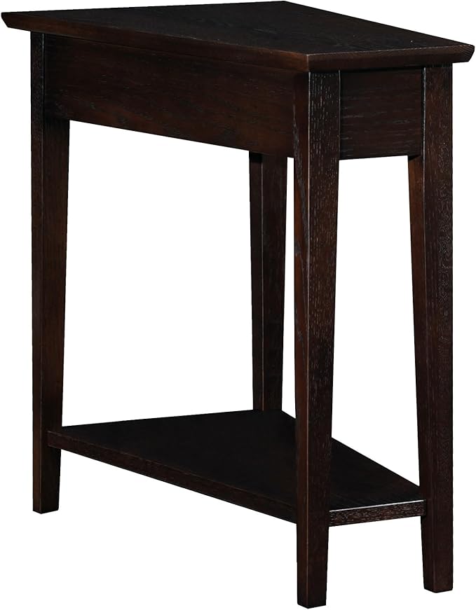 Leick Home Teegan Solid Wood Recliner Wedge End Side Table by LeickFurniture