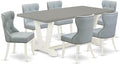 East West Furniture V097SI215-7 7 Piece Dining Table Set Consist of a Rectangle by EastWestFurniture