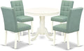 East West Furniture ANAS5-LWH-43 5 Piece Dinner Table Set contain A Wooden by EastWestFurniture