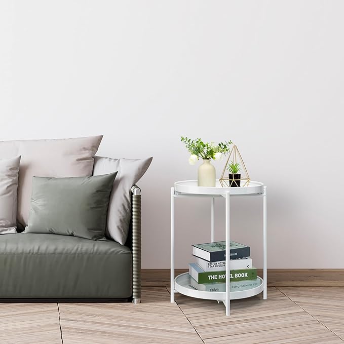 Danpinera 2 Tier Metal Side Table - Image 7