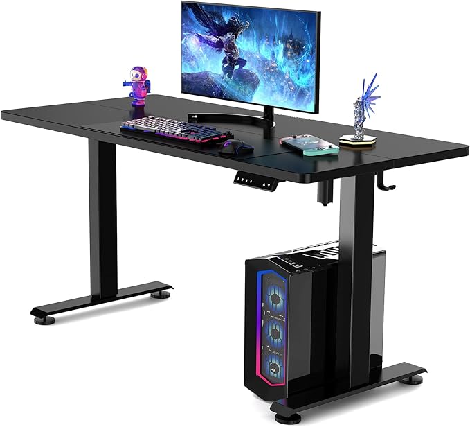 Veken 55 Inch Large Electric Standing Desk, 4 Memory Heights Adjustable by Veken