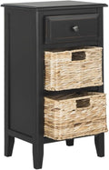 Safavieh Home Collection Everly Drawer Distressed Black 1-Drawer 2 Removable by SAFAVIEH