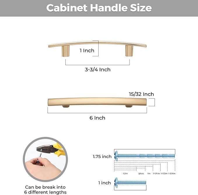 25 Pack Cabinet Handles 3.75" Hole Center - Image 3