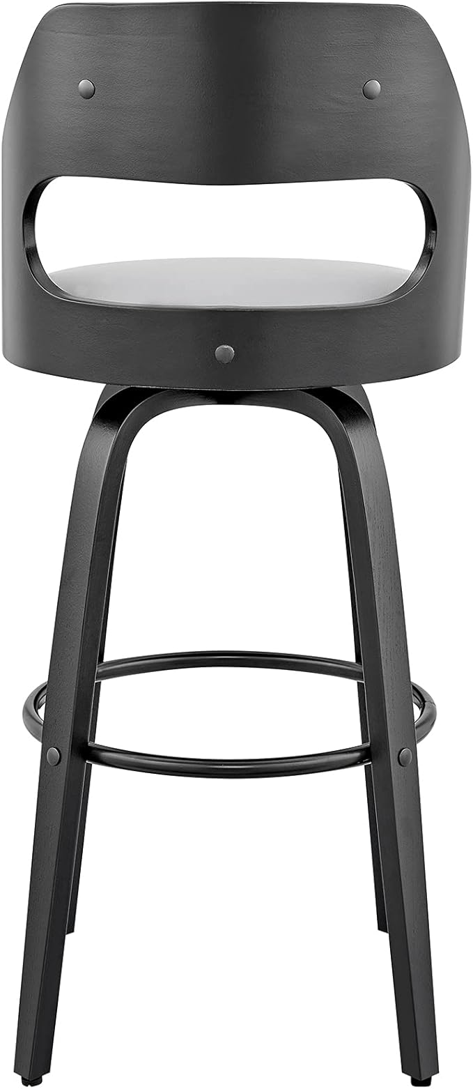 Armen Living Julius Mid Century Modern Swivel Bar Stool - Image 7