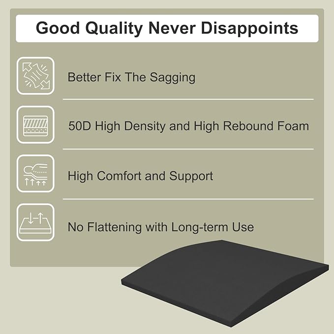 Couch Cushion Support for Sagging Seat, High-Density Curved Foam Sofa Furniture - Image 3