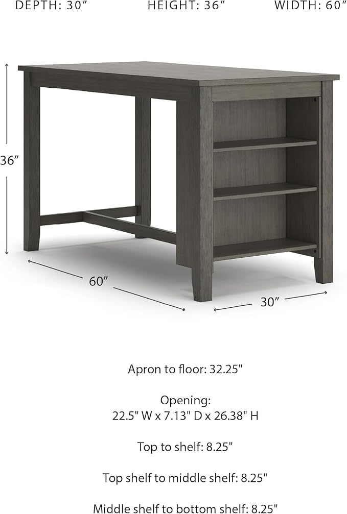Signature Design by Ashley Caitbrook Rustic Counter Height Dining Table - Image 3