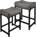 Counter Height Bar Stools Set of 2, 24 Inch Stools by FLYZC