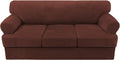 H.VERSAILTEX Sofa Cover 4 Piece T Cushion Sofa Slipcovers Thick Velvet Couch by HVERSAILTEX