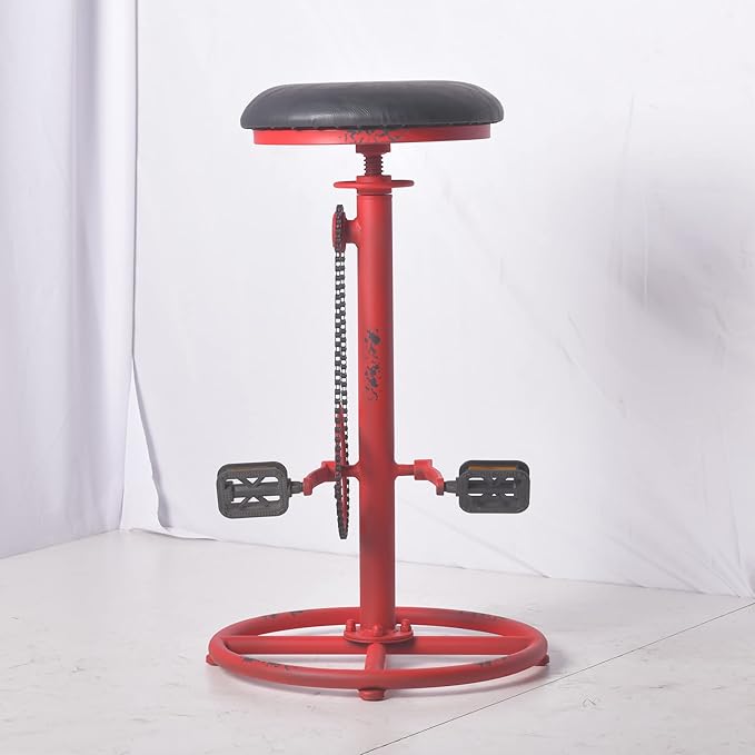 Topower Vintage DIY Bar Stool Bicycle Chain Iron Pedal Retro Industrial Height - Image 9