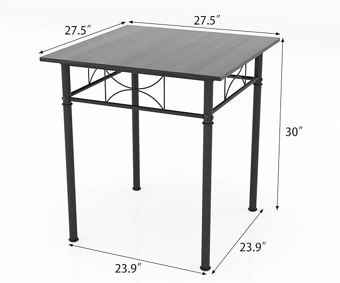 JOIN IRON 3-Piece Kitchen Dining Room Table Set - Image 2